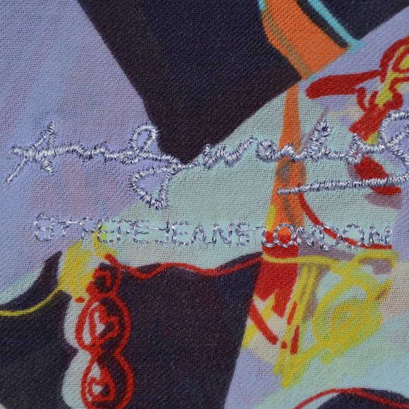 Andy Warhol by Pepe Jeans London Multi Color Womens Sz Small Tunic Length Blouse - Picture 5 of 5